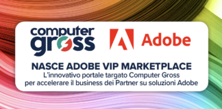 Banner annuncio logo computer gross e Adobe
