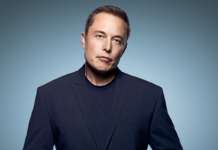 ritratto a mezzo busto di Elon Musk